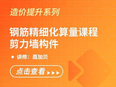 钢筋精细化算量课程-剪力墙